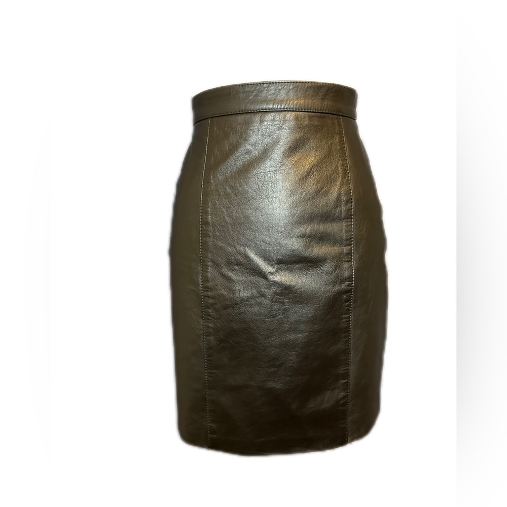 Vintage Leather Mini Skirt